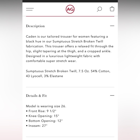 AG Caden Tailored Trouser - Picture 8 of 12